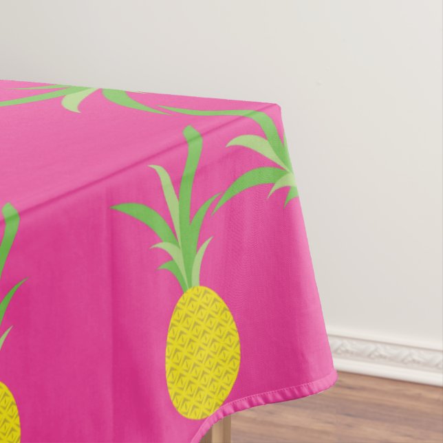 Pineapple Birthday Party Tablecloth (In Situ)