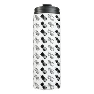 pineapple Black and white design Thermal Tumbler
