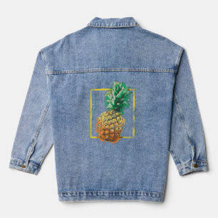 Pineapple Black Denim Jacket