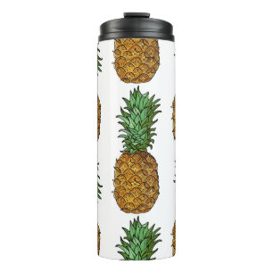 Pineapple Brightness: Summer Tropical Illustration Thermal Tumbler