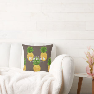 Pineapple Brown Accent Pillow
