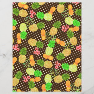 Pineapple Brown Polka Dot