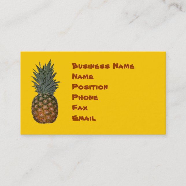 Pineapple Business Card (Front)
