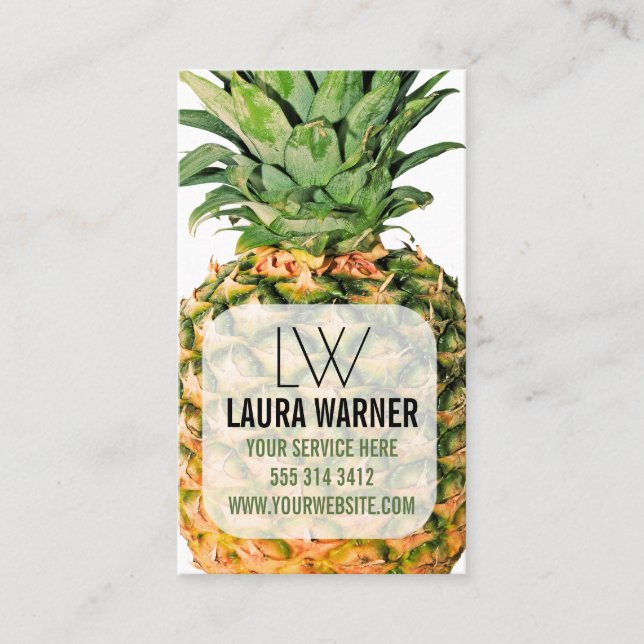 Pineapple Business Card (Front)