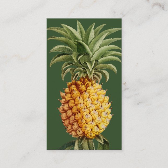 Pineapple Business Cards - Vintage Botanical (Front)