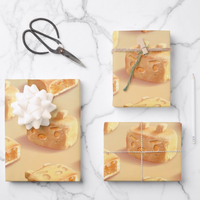 Pineapple Cake Wrapping Paper Sheet (Front)