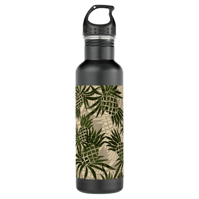 Pineapple Camo Hawaiian 710 Ml Water Bottle (Front)