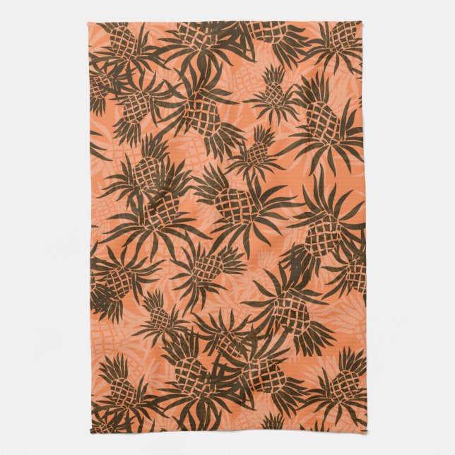 Pineapple Camo Hawaiian Kitchen Towel (Vertical)