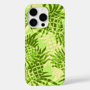 Pineapple Camo Hawaiian Lime Green iPhone 16 Pro Case