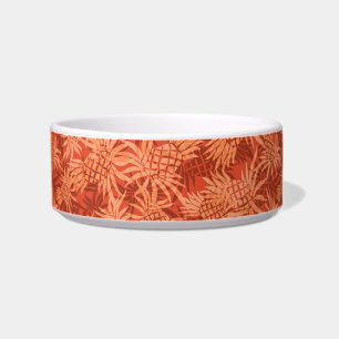 Pineapple Camo Hawaiian Pet Bowls