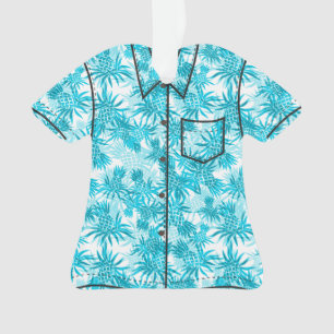 Pineapple Camo Hawaiian Tropical Aloha Shirt Ornament