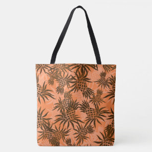 Pineapple Camo Hawaiian Tropical Beach Bag