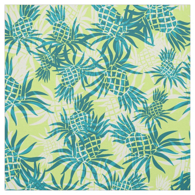 Pineapple Camo Hawaiian Tropical Fabric (Swatch)
