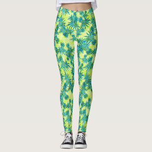Pineapple Camo Hawaiian Tropical Leggings