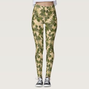 Pineapple Camo Hawaiian Tropical Leggings