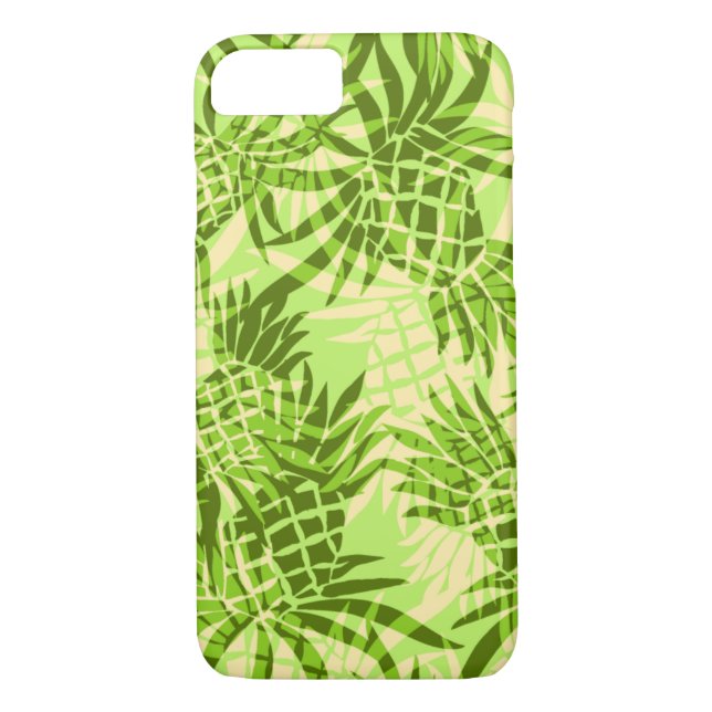Pineapple Camo Hawaiian Tropical - Lime Case-Mate iPhone Case (Back)