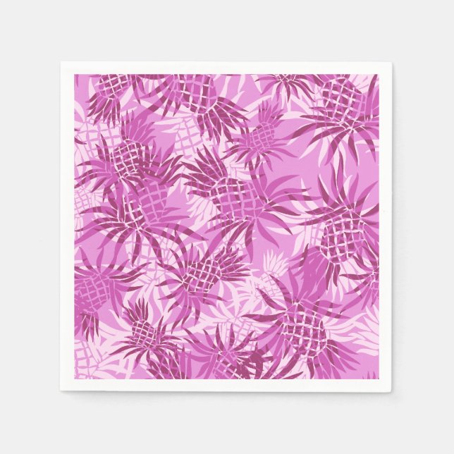 Pineapple Camo Hawaiian Tropical Napkin (Front)