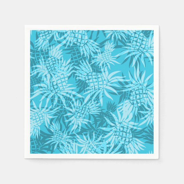 Pineapple Camo Hawaiian Tropical Napkin (Front)