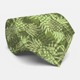 Pineapple Camo Hawaiian Two-sided Printed Tie