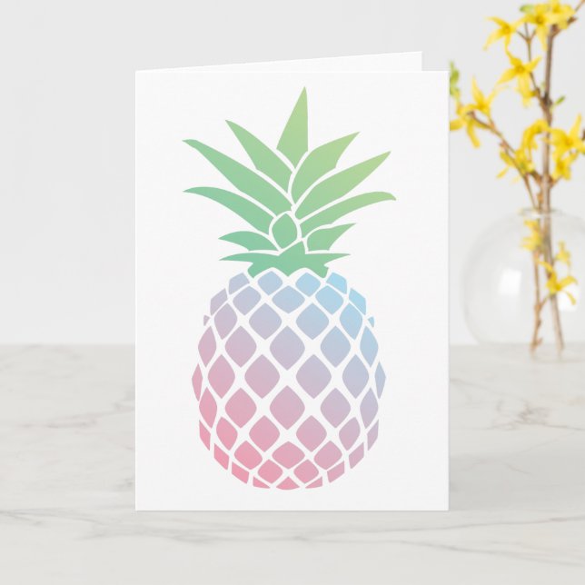 Pineapple Card (Yellow Flower)