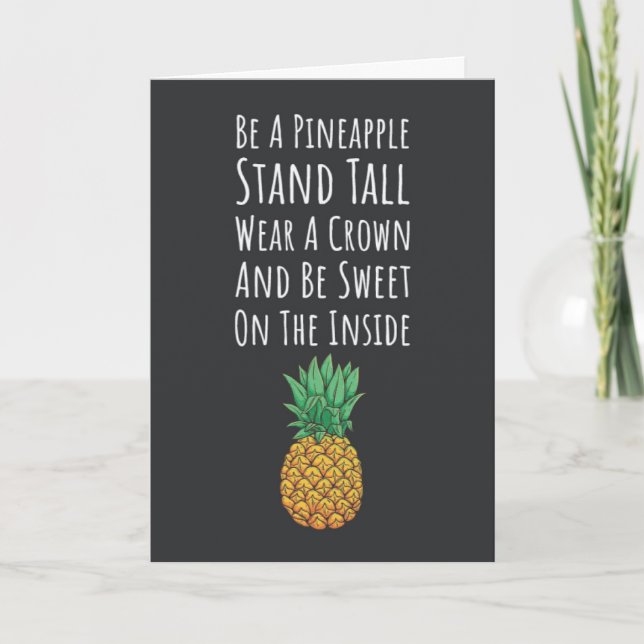 Pineapple Cards Exotic Fruit Tropical Fruity (Front)