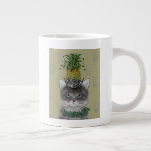 Pineapple Cat Large Coffee Mug