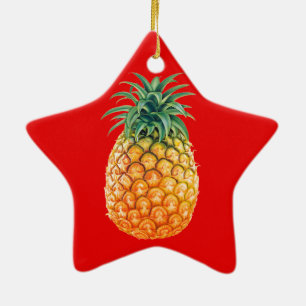 PINEAPPLE CERAMIC TREE DECORATION