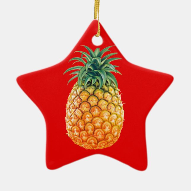 PINEAPPLE CERAMIC TREE DECORATION (Back)