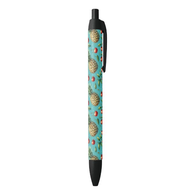Pineapple Cherry Bliss Black Ink Pen (Bottom (Vertical))