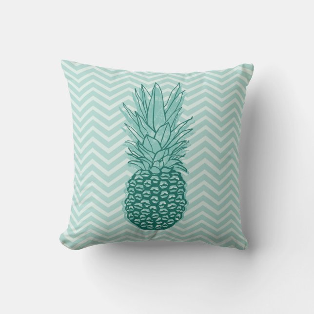 Pineapple Chevron Cushion (Front)