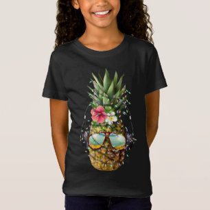 Pineapple Christmas Tree Lights Aloha Xmas Gifts S T-Shirt