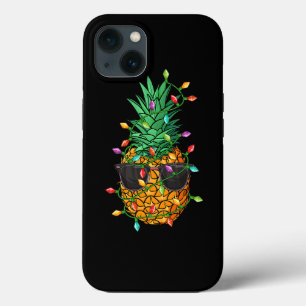 Pineapple Christmas Tree Lights Sunglasses Funny X iPhone 13 Case