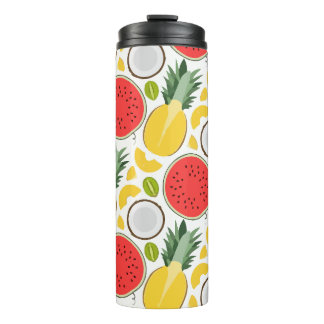Pineapple Coconut Watermelon Pieces Thermal Tumbler