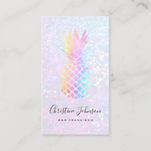 pineapple colourful pastel business card