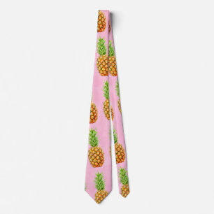 Pineapple cool pattern tie