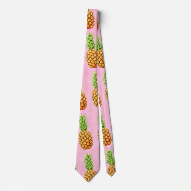 Pineapple cool pattern tie (Front)