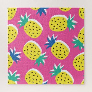 Pineapple Crazy Colors: Childish Pop-Art. Jigsaw Puzzle