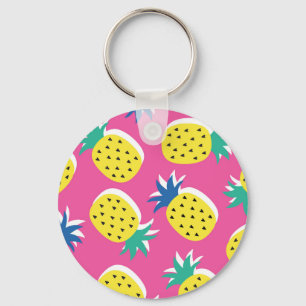 Pineapple Crazy Colours: Childish Pop-Art. Key Ring