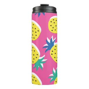 Pineapple Crazy Colours: Childish Pop-Art. Thermal Tumbler
