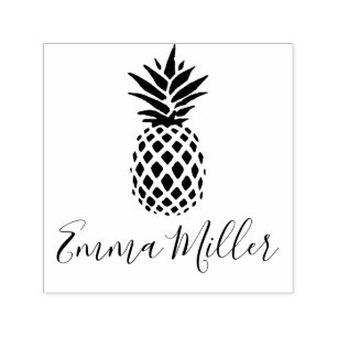 Pineapple Custom Name Signature  Self-inking Stamp