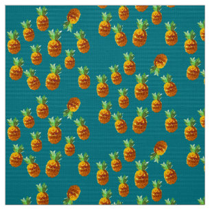 Pineapple Custom Polyester Weave Fabric