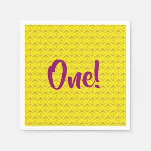 Pineapple Cute Kid's Birthday Party Summer Napkin