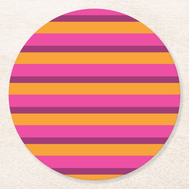 Pineapple Cute Kid's Birthday Party Summer Round Paper Coaster (Front)