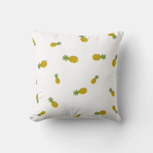 Pineapple cute seamless pattern background. Vintag Cushion