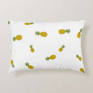 Pineapple cute seamless pattern background. Vintag Decorative Cushion