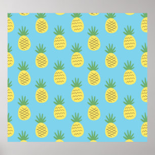 Pineapple Delight: Tropical Fruit Print