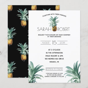 Pineapple Delight Wedding Invitation