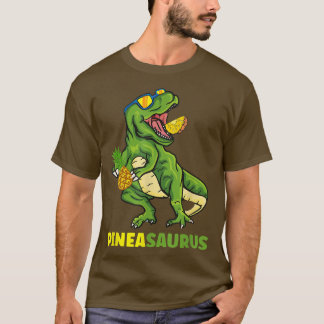 Pineapple Dinosaurs Tropical For Summer Kids Boys T-Shirt