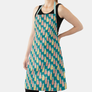 Pineapple Doodle Pattern Apron