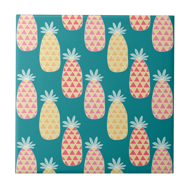 Pineapple Doodle Pattern Tile (Front)